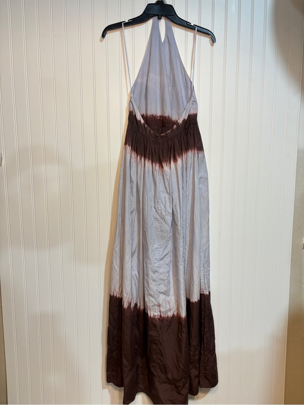 A.L.C. Lilac and Brown Halter Tie-Dye Maxi Dress - Picture 5 of 6